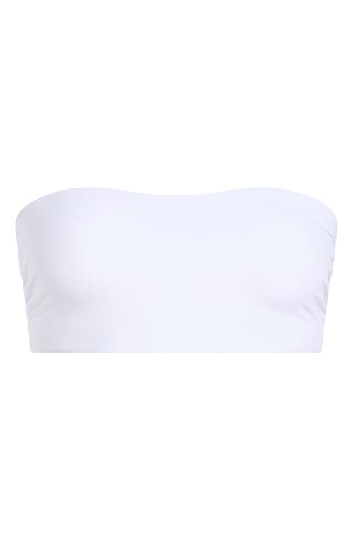 Commando Double Take Lace-trimmed Stretch-jersey Bandeau Bra In White