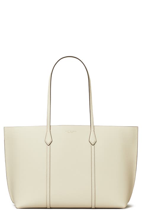 Perry Triple Compartment Leather Tote