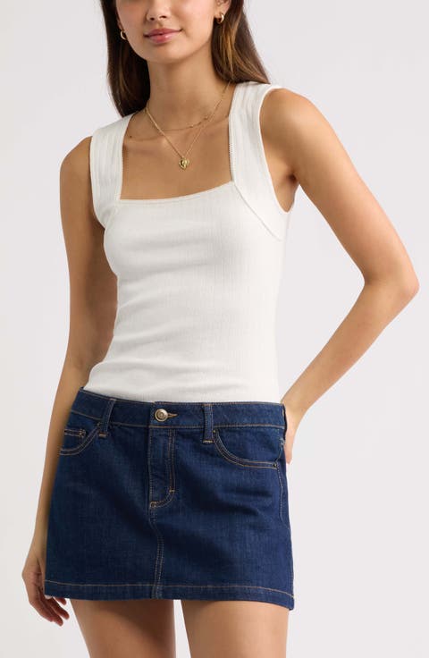 Pointelle Tank
