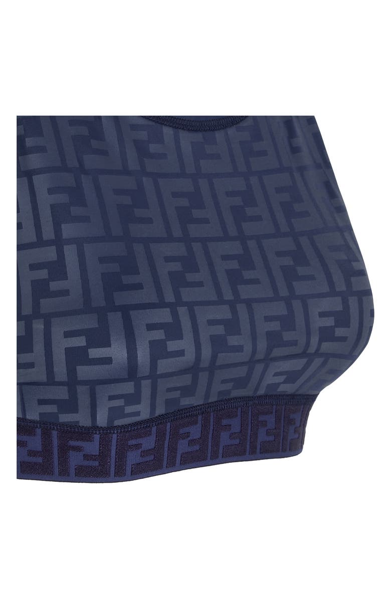 Fendi FF Logo Sports Bra, Alternate, color, Eddie
