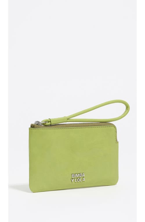 Bimba Y Lola Small Leather Coin Purse In Green