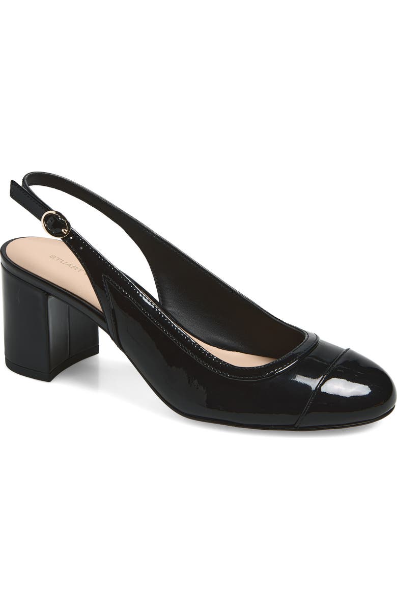 Stuart Weitzman Celina 60 Slingback Pump, Main, color, Black