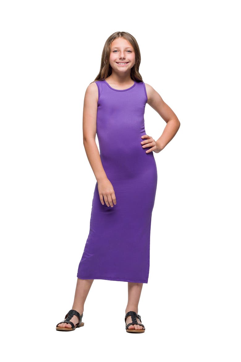 Side Slit Maxi Dress, Main, color, Purple