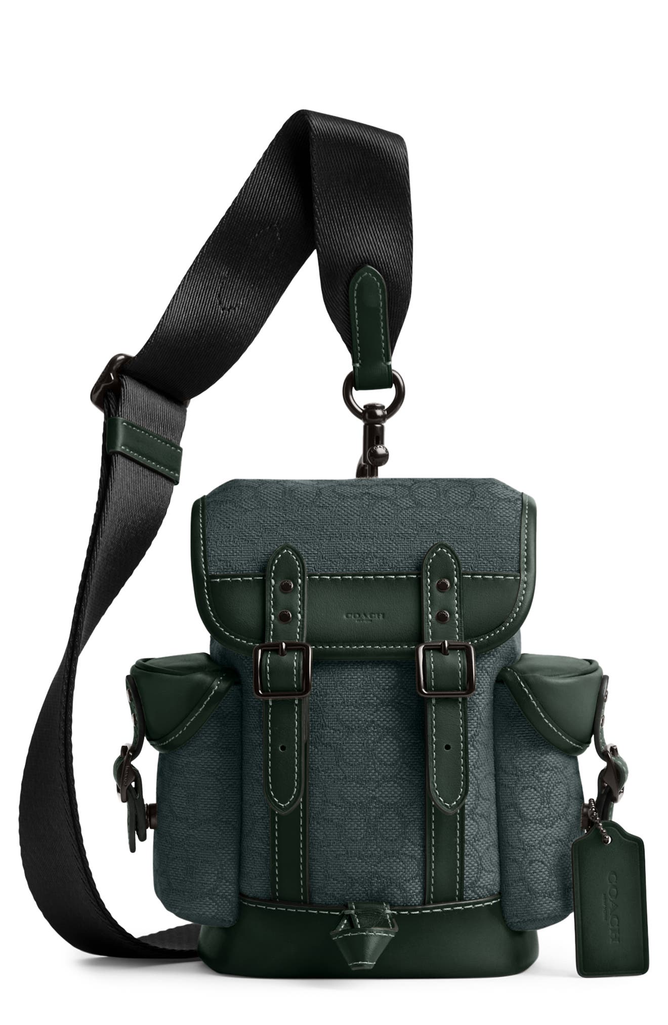 COACH Hitch Micro Signature Jacquard Backpack, Main, color, 