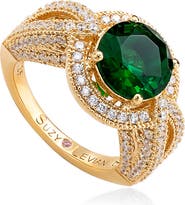SUZY LEVIAN Cubic Zirconia Halo Ring