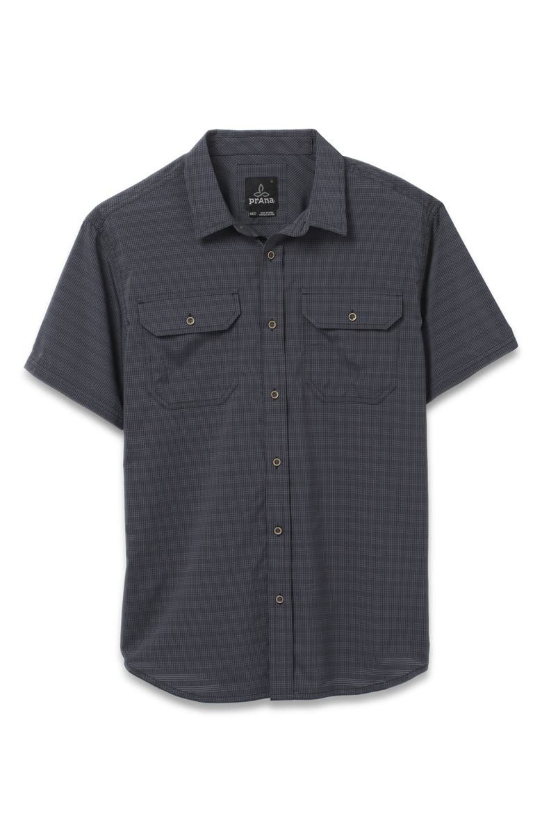prAna Men's Cayman Stripe Short Sleeve Button-Up Shirt, Alternate, color, 