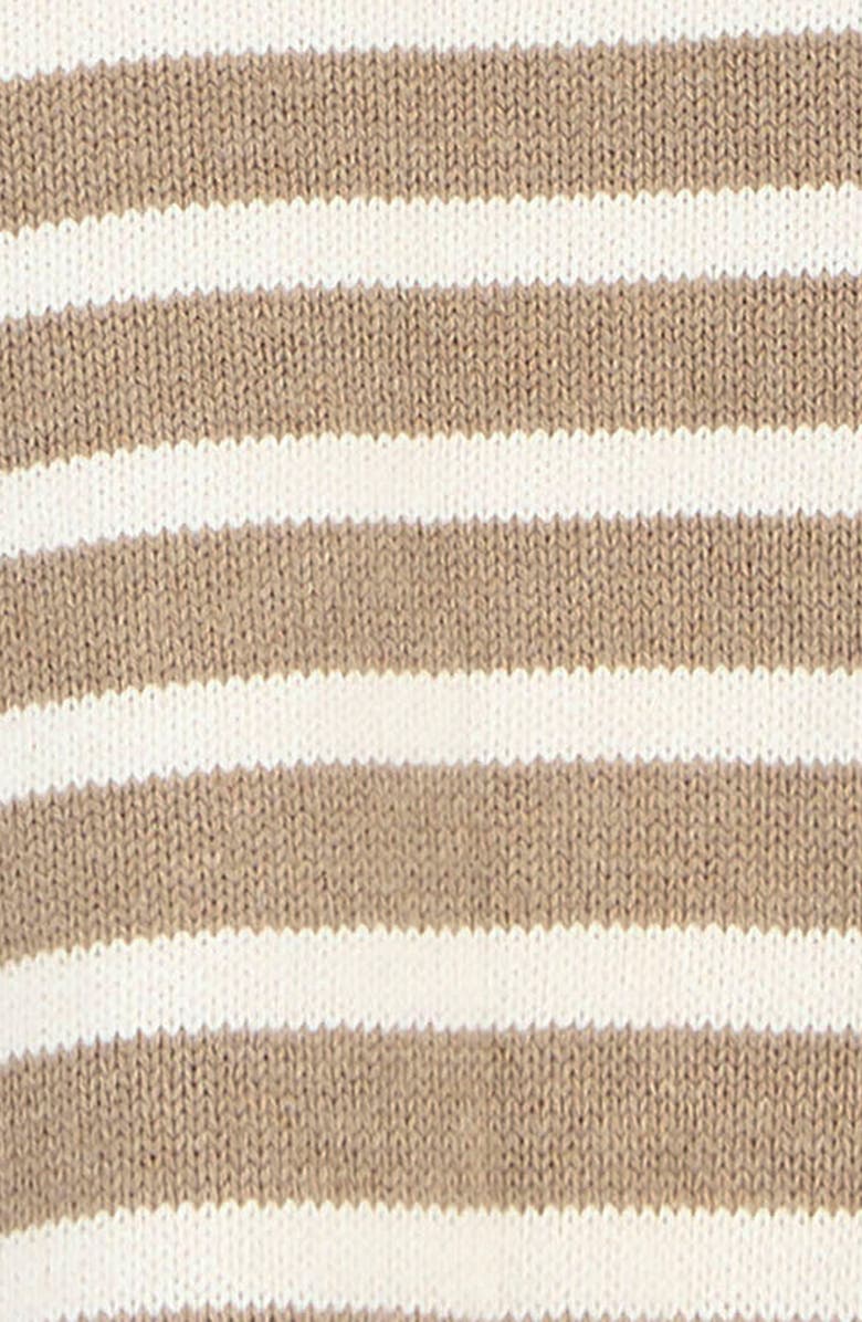 Barbour Rosie Stripe Cotton & Cashmere Sweater, Alternate, color, Fawn/ Ecru Stripe