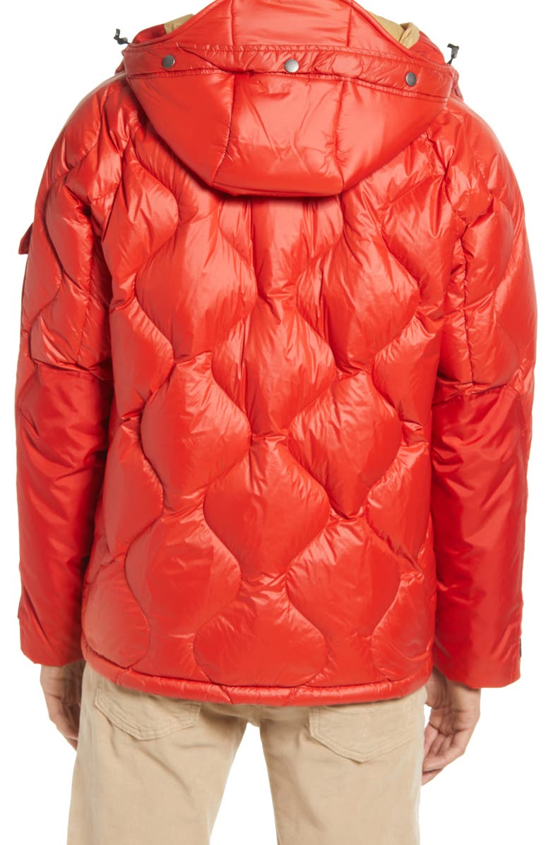 rag & bone Shield Down Puffer Jacket, Alternate, color, Firered