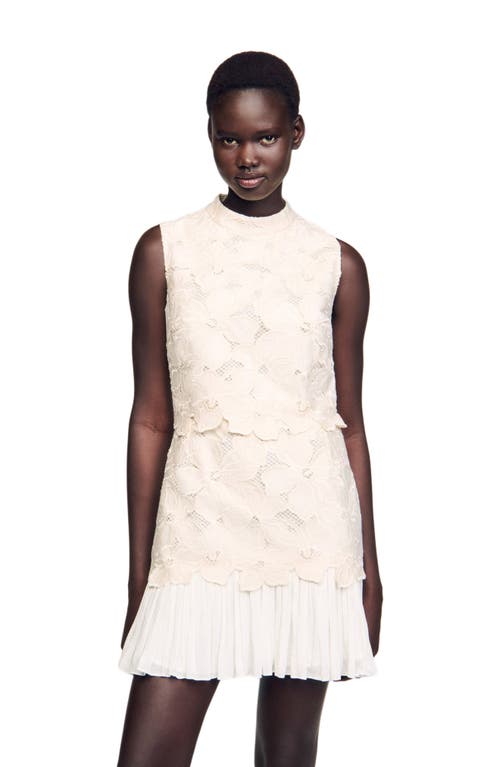 Sandro Guipure Lace Mini Dress