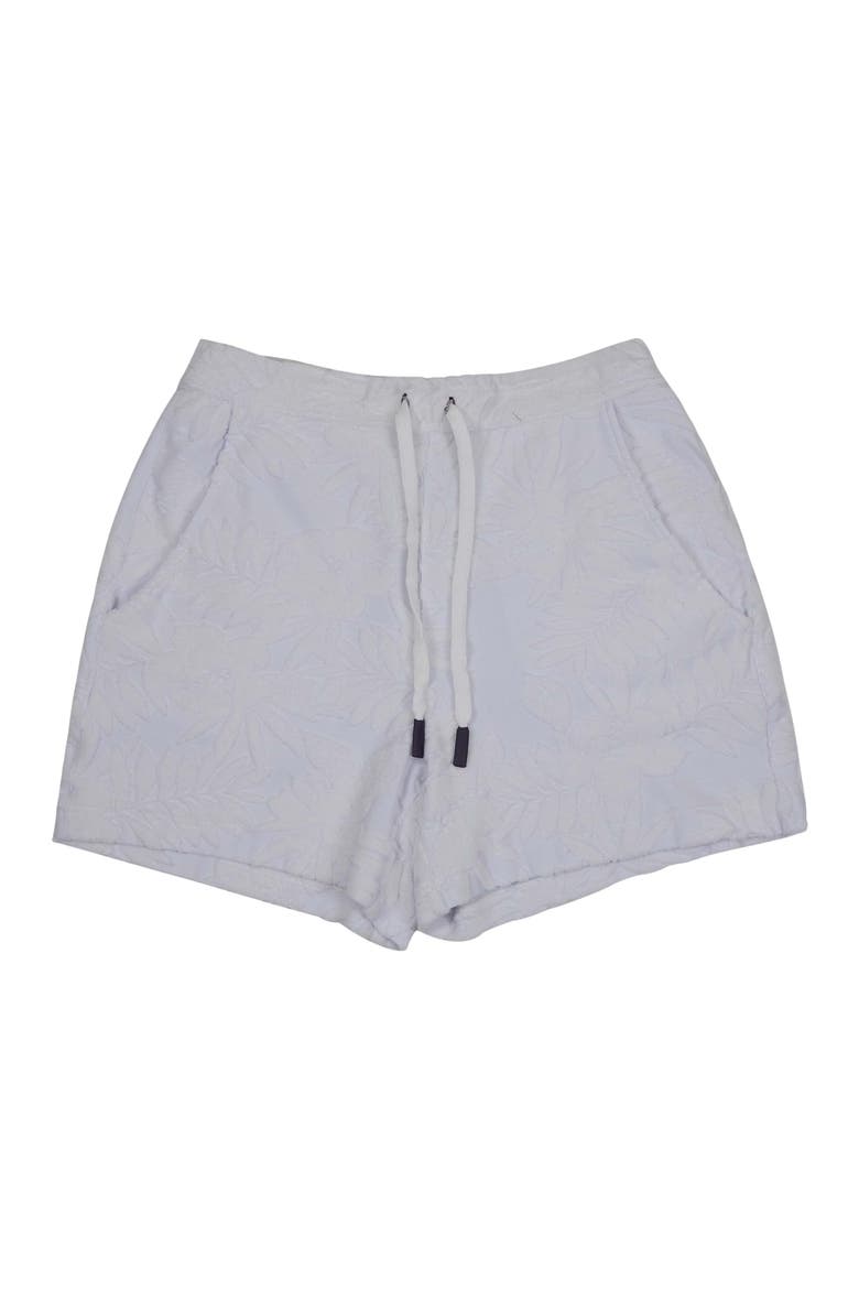 Womens Drawstring Terry Toweling Short, Alternate, color, WHITE
