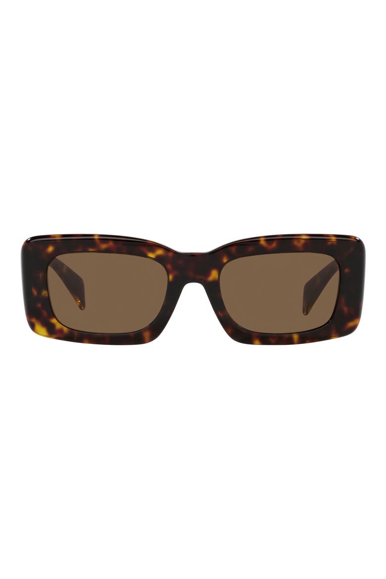 54mm Rectangular Sunglasses, Main, color, HAVANA