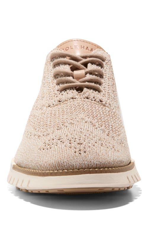 Cole Haan Zerogrand Remastered Stitchlite™ Wingtip Oxford In Amphora/birch/ivory