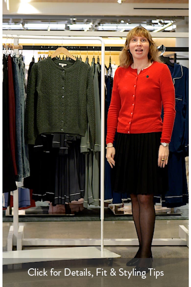 Gracie Pointelle Wool & Cotton Cardigan video
