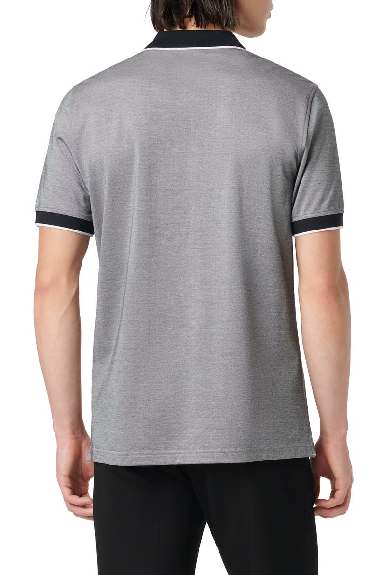 Tipped Piqué Polo, Alternate, color, GREY