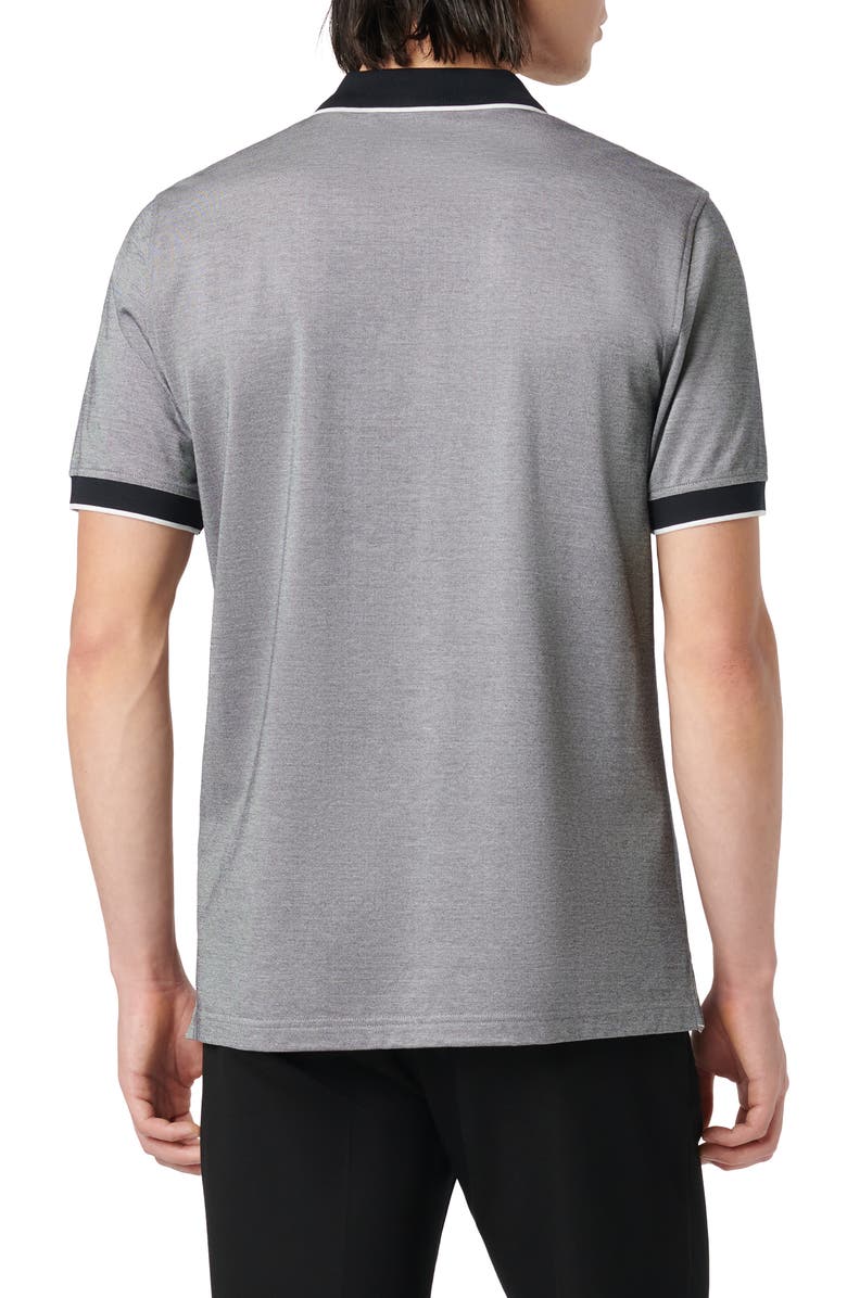 Bugatchi Tipped Piqué Polo, Alternate, color, 