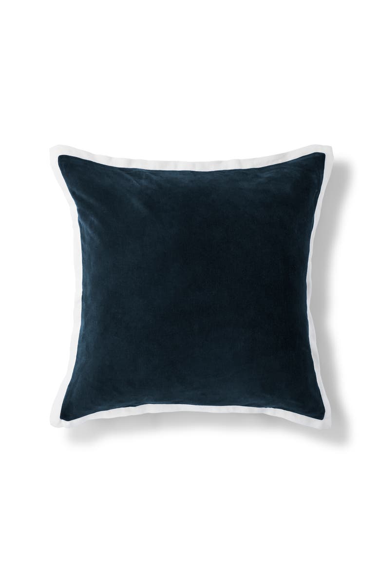 Eltham Luxury Velvet Cotton Cushion, Main, color, Navy