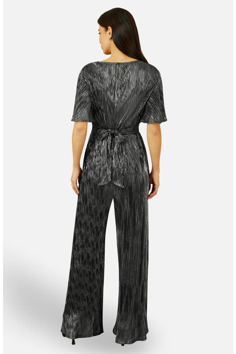 Pleated Jumpsuit, Alternate, color, Black