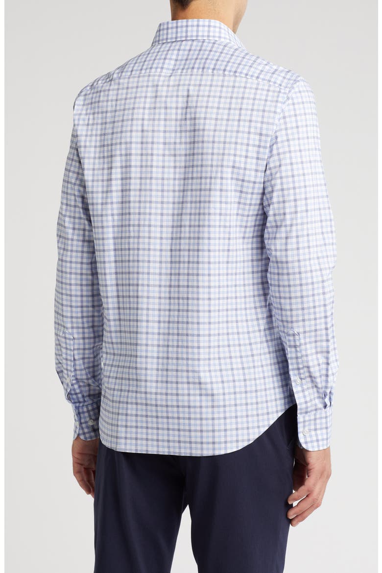 All Season Slim Fit Dress Shirt, Alternate, color, NAVY MULTI