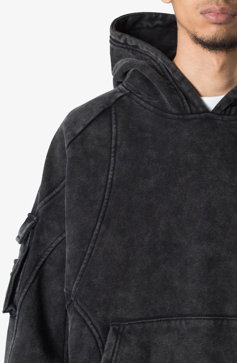 mnml Oversize Pullover Hoodie, Alternate, color, Charcoal Grey