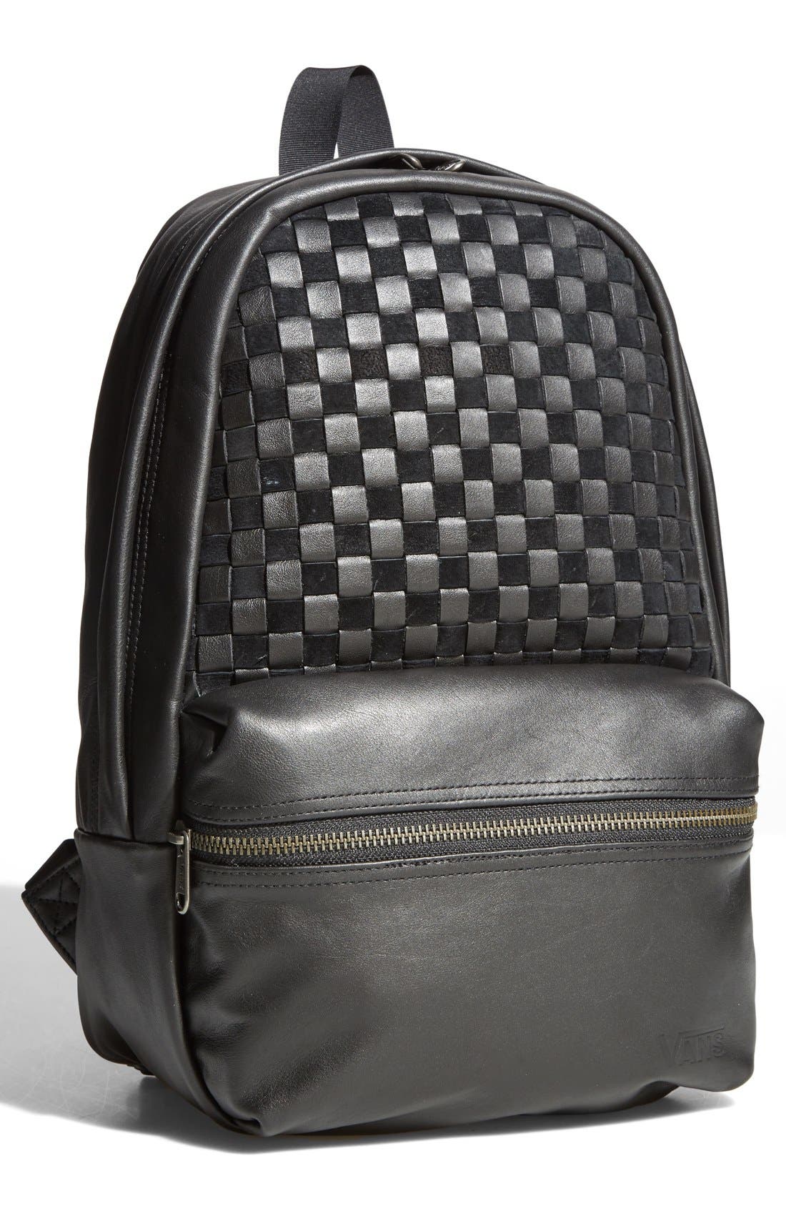 Vans 'Calico Plus' Leather Backpack, Alternate, color, 