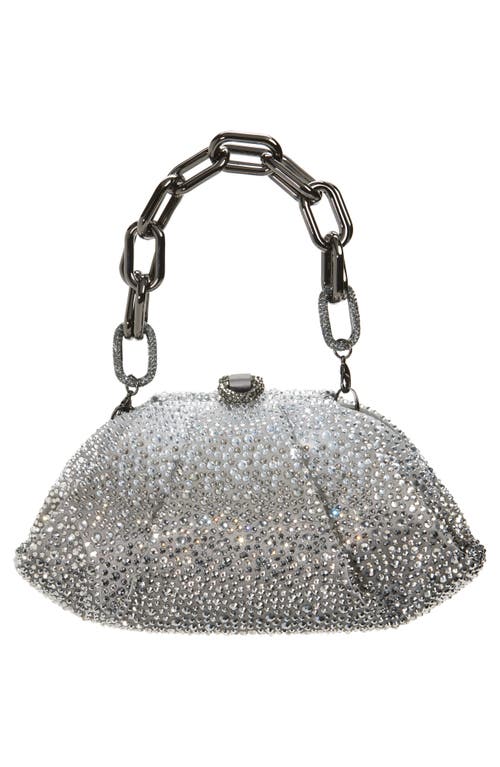 Judith Leiber Couture Gemma Crystal Embellished Dégradé Clutch In Ebonized Platinum