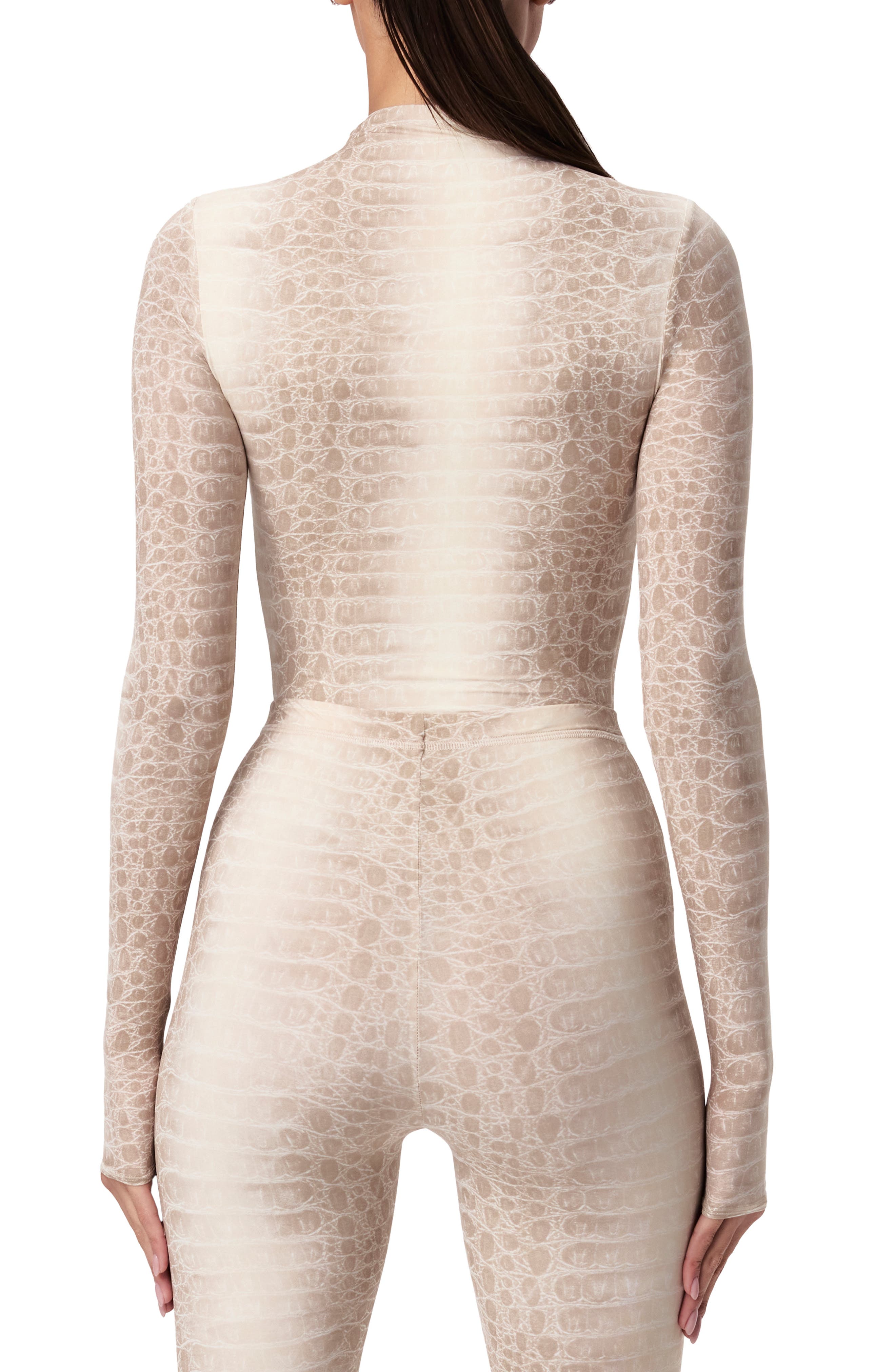 Print Turtleneck Top - image 4