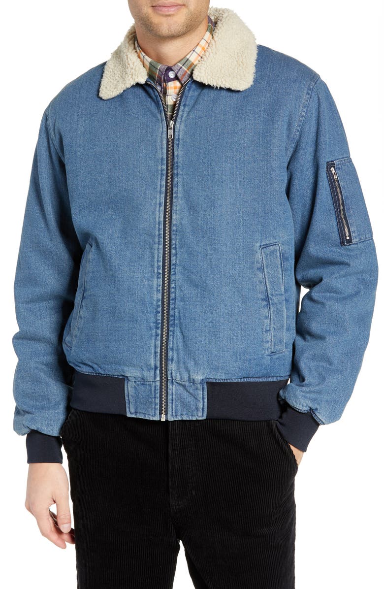 WeSC Lumber Denim Jacket, Alternate, color, 