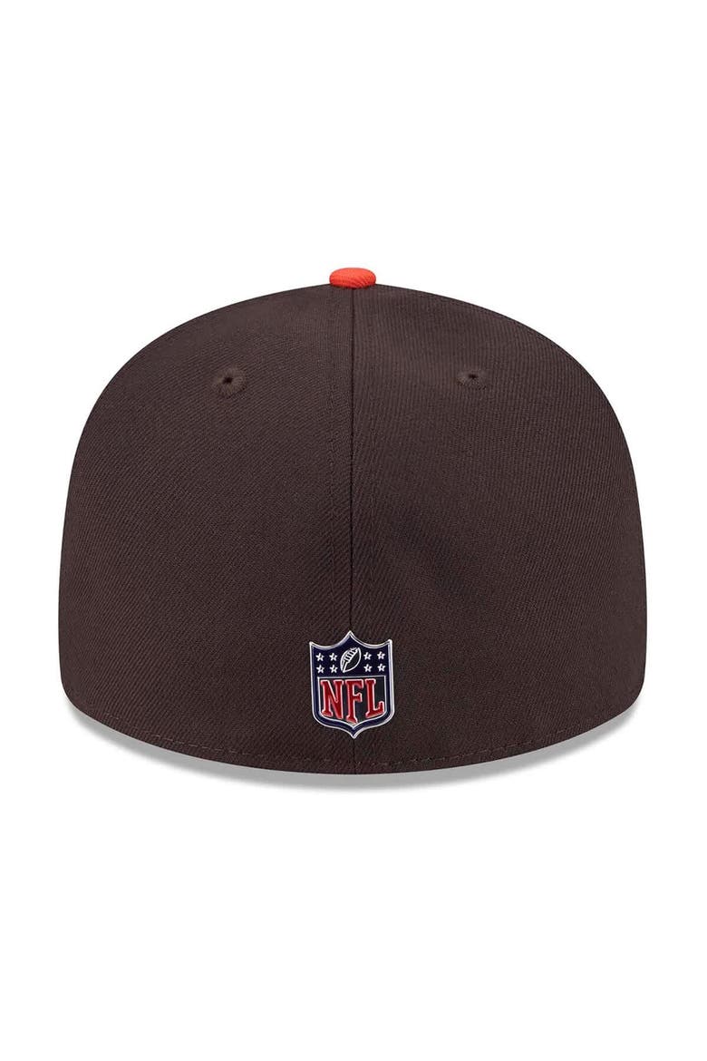 Men's New Era  Brown/Orange Cleveland Browns 2026 NFL Draft Pre-Curved 59FIFTY Fitted Hat, Alternate, color, Brown