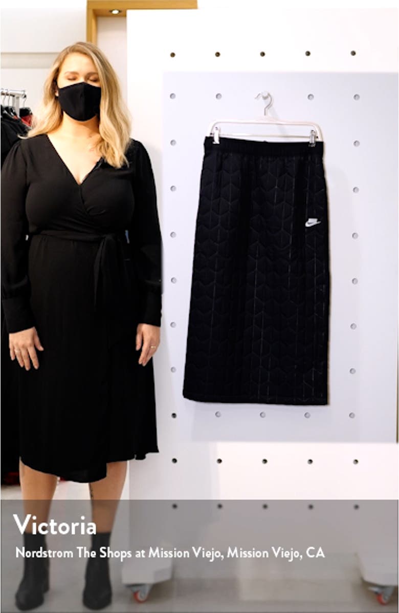 Sportswear Quilted Midi Skirt, sales video thumbnail