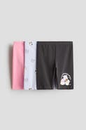 H&M 3-pack bike shorts with motif