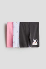 H&M 3-pack bike shorts with motif