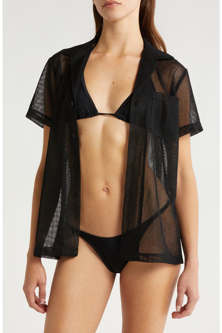 The Dahlia Cover-Up Top, Main, color, BLACKOUT