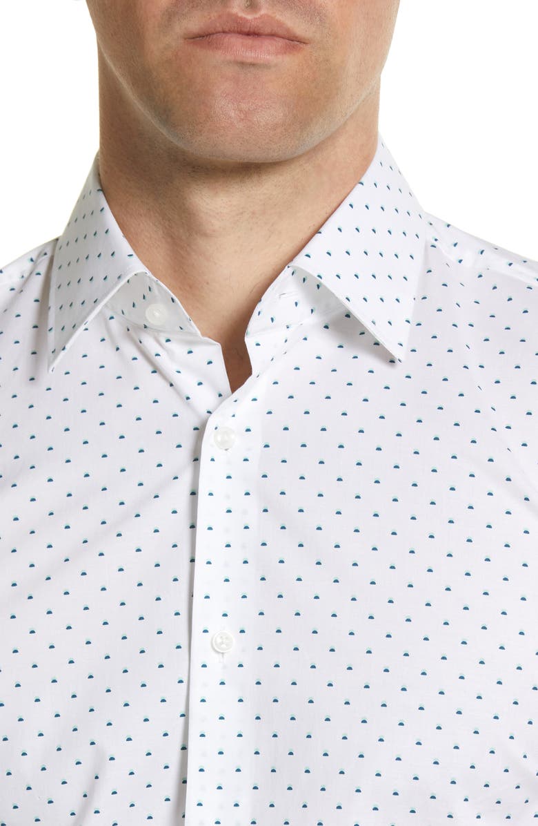 BOSS Hank Kent Slim Fit Stretch Dress Shirt, Alternate, color, 