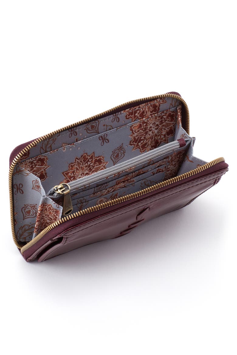Elm Leather Wallet, Alternate, color, DEEP PLUM