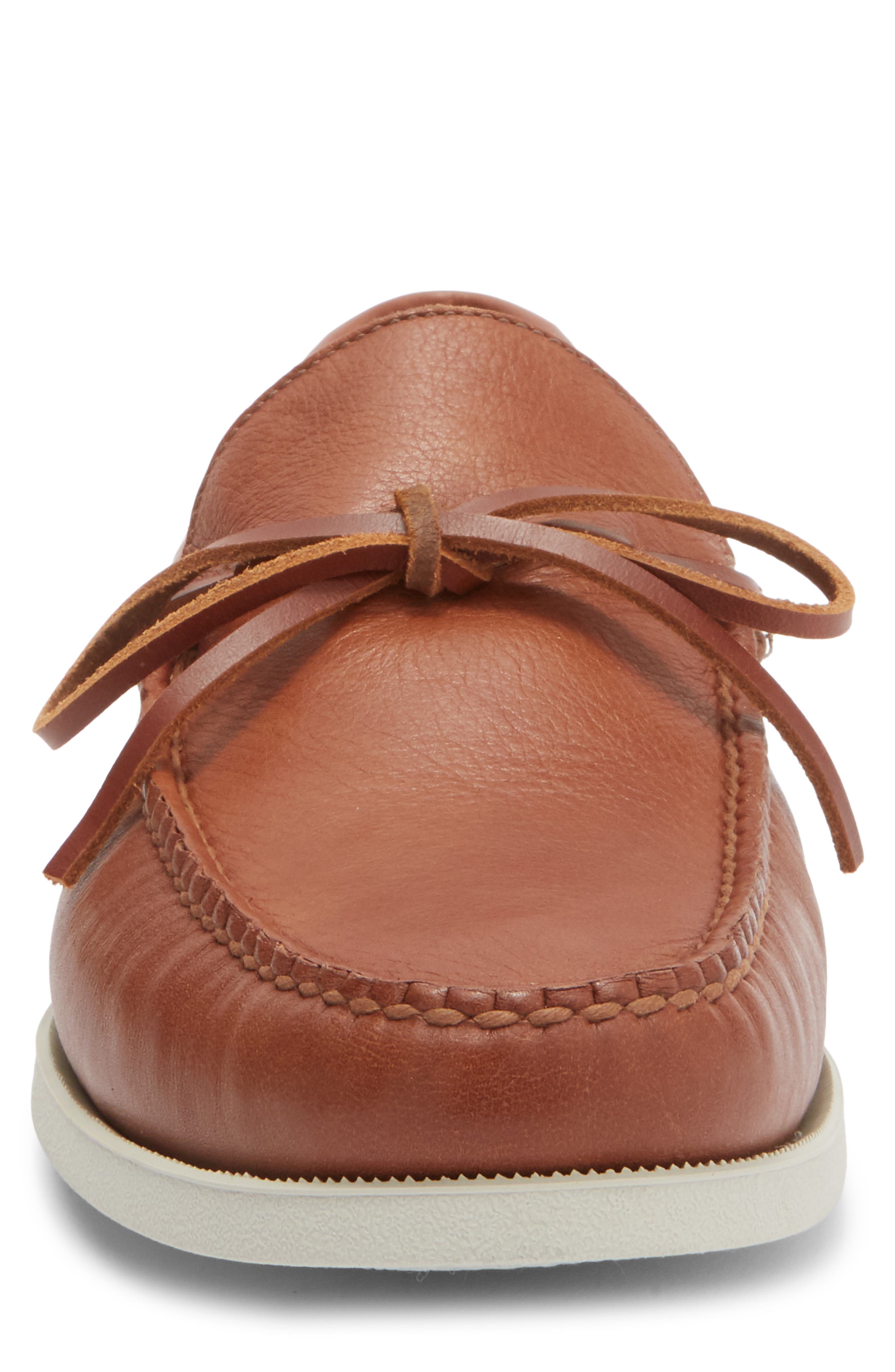 Peter Millar Excursionist Boat Shoe, Alternate, color, Cognac