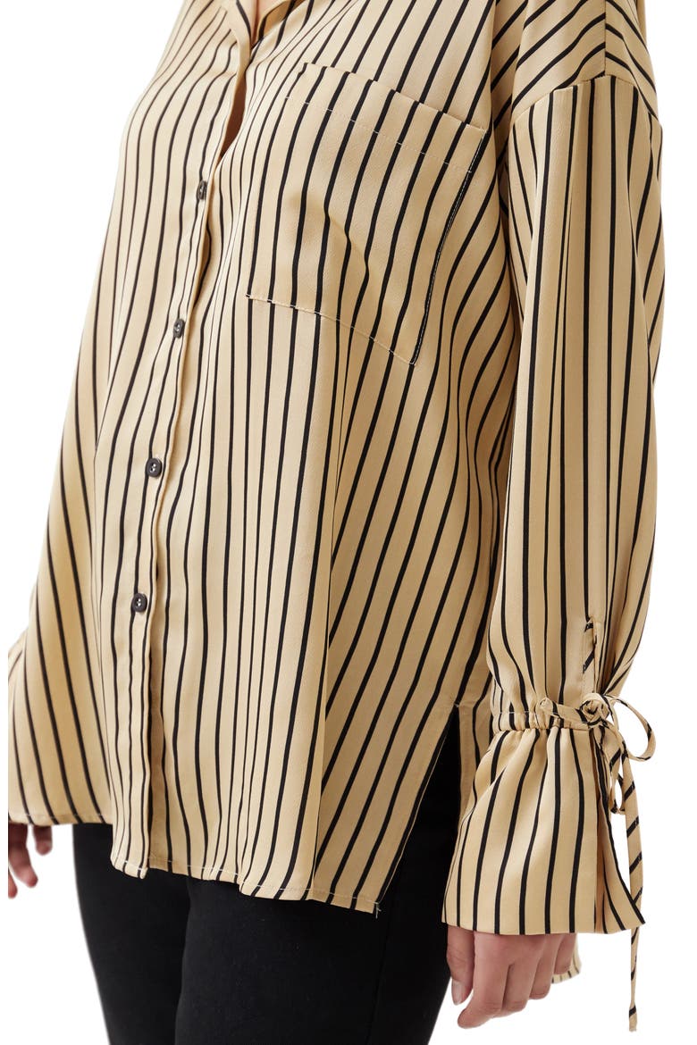 Rodell Stripe Tie Cuff Shirt, Alternate, color, STRIPE