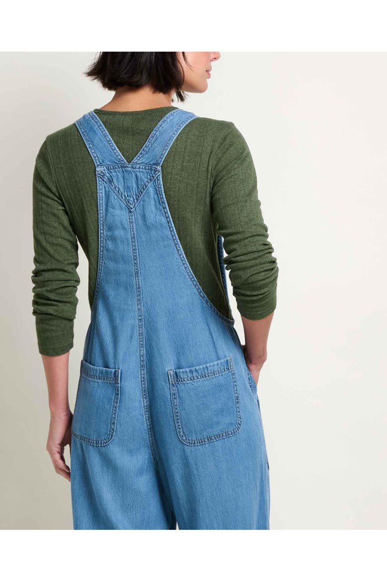 Women's Piñon Soft Denim Wide Leg Overall, Alternate, color, Bar Harbor