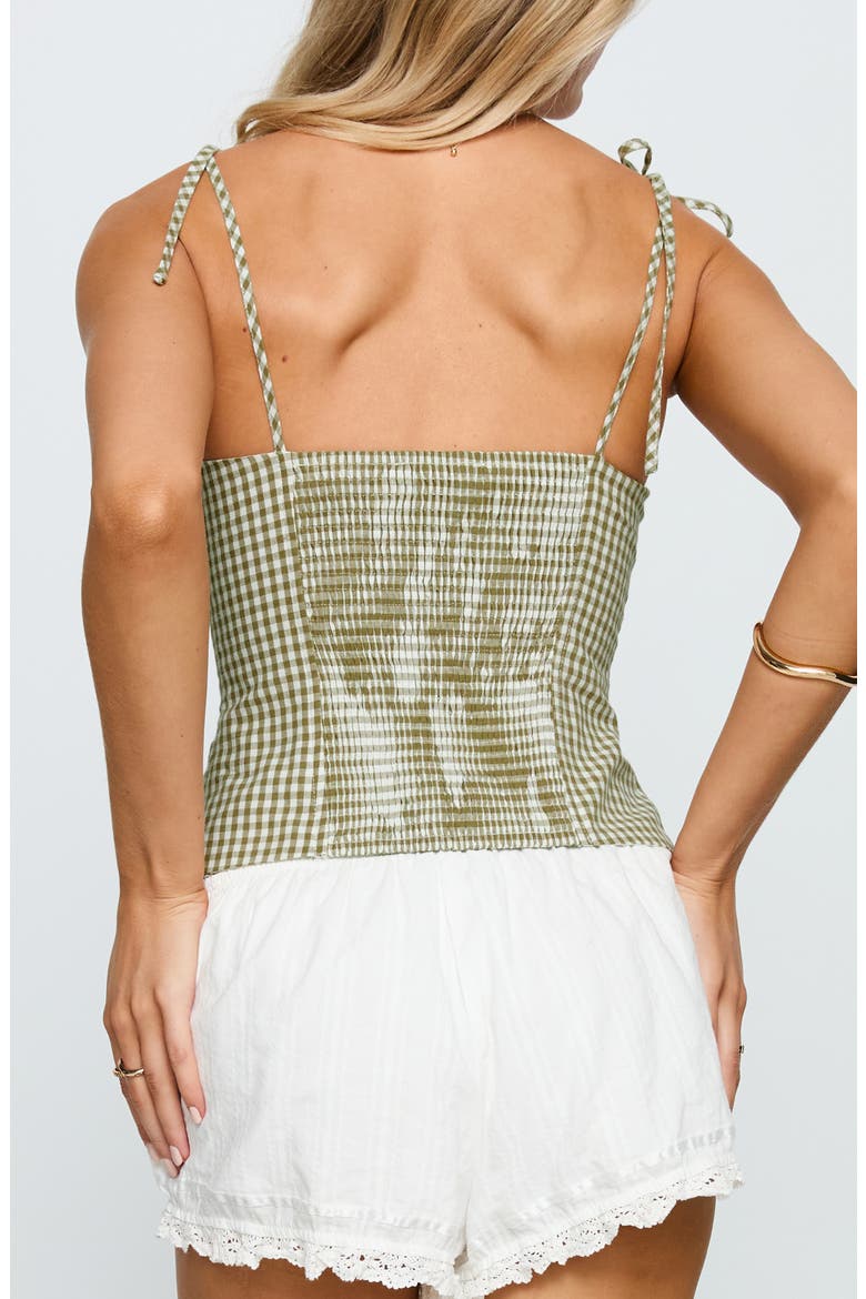 Dalanie Gingham Camisole, Alternate, color, GREEN CHECK