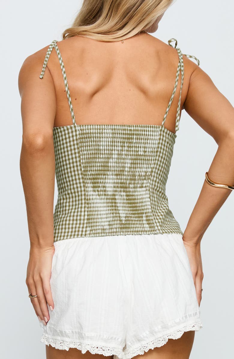 Princess Polly Dalanie Gingham Camisole, Alternate, color, 