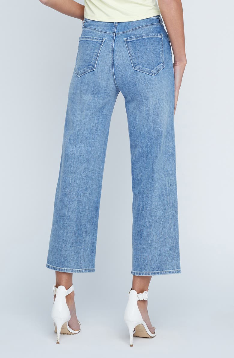 L'AGENCE June High Waist Crop Stovepipe Jeans, Alternate, color, 