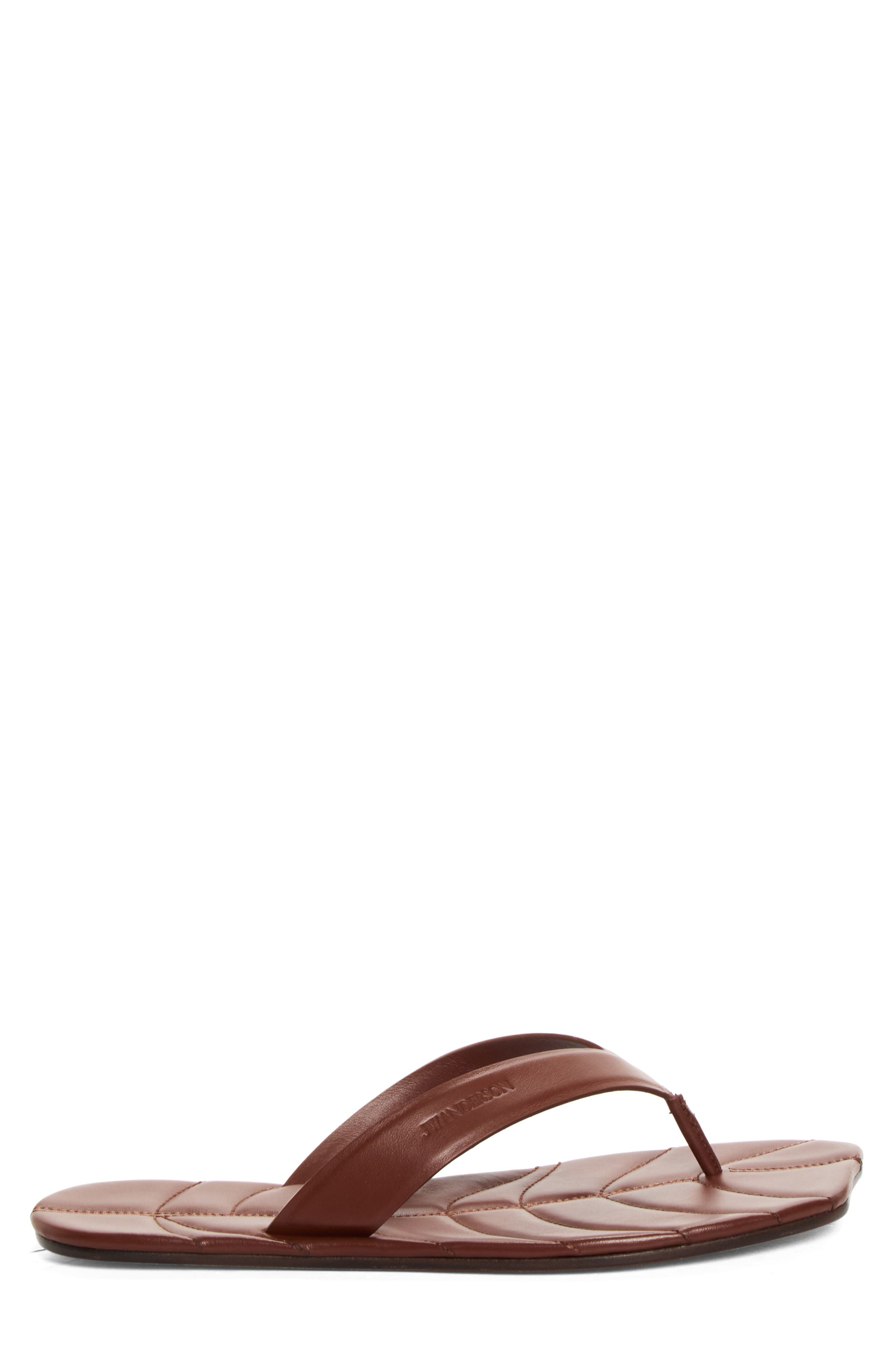Leaf Flip Flop Sandal, Alternate, color, BROWN