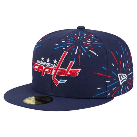 Men's New Era  Navy Washington Capitals Americana Fireworks 59FIFTY Fitted Hat