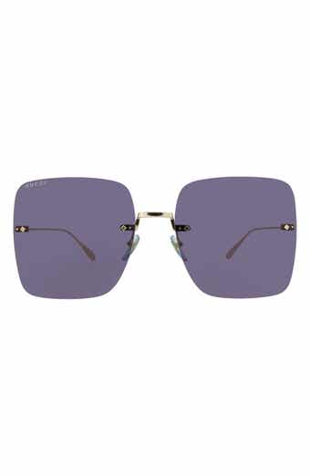 Gucci 62mm Square Sunglasses