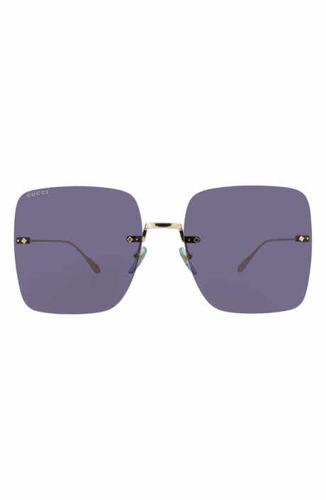 Gucci 62mm Square Sunglasses