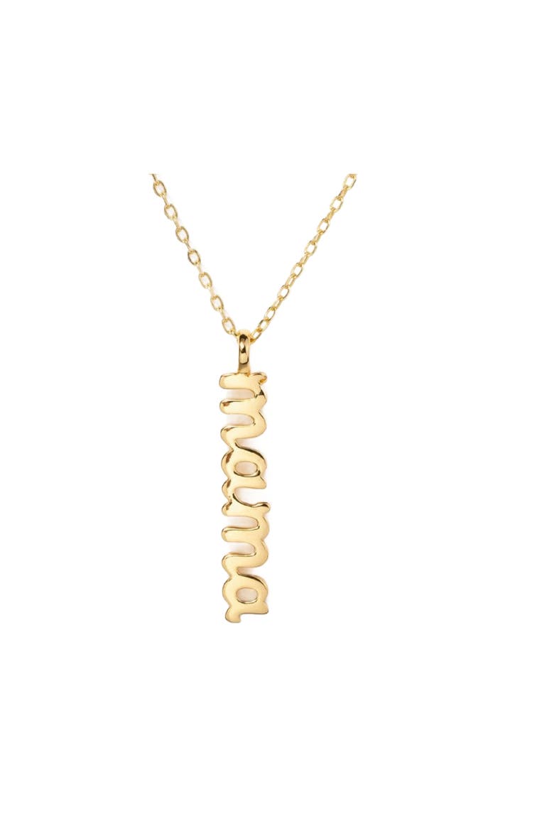 Mama Charm Necklace, Main, color, Gold