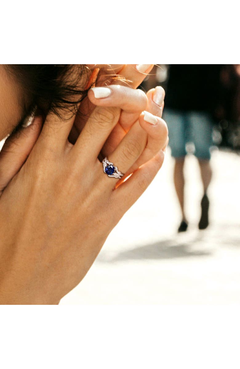 Julianna B. Sapphire & Diamond Vintage Ring 14k, Alternate, color,