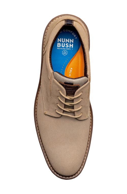Nunn Bush Griff Plain Toe Derby In Stone