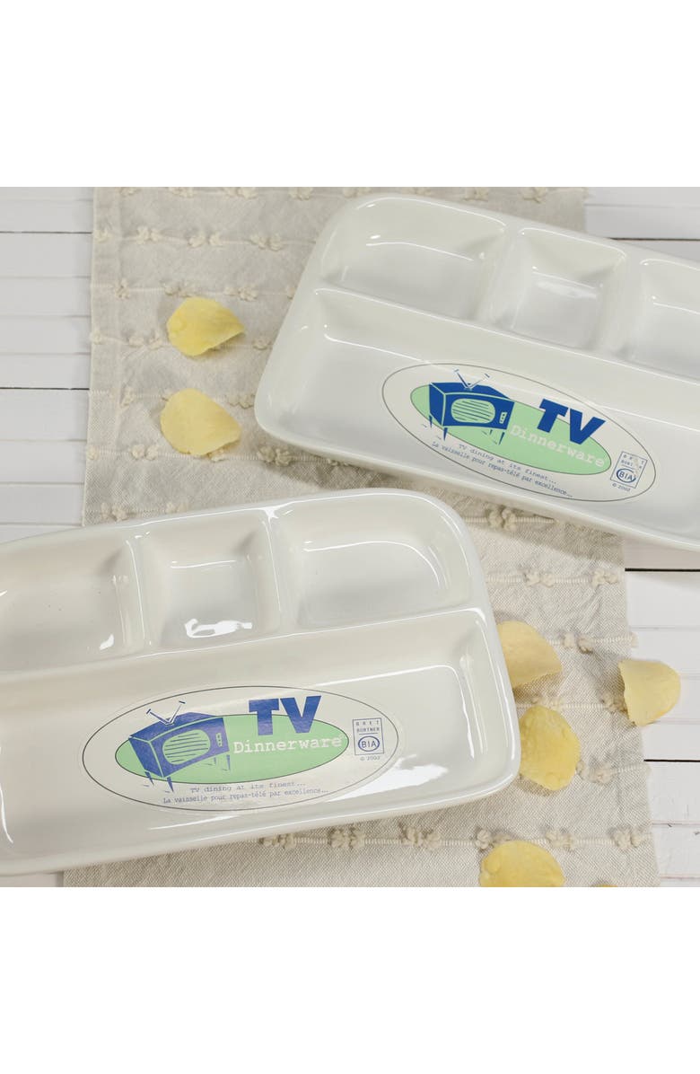 BIA Cordon Bleu Set of 2 Dinner Trays, Alternate, color, White