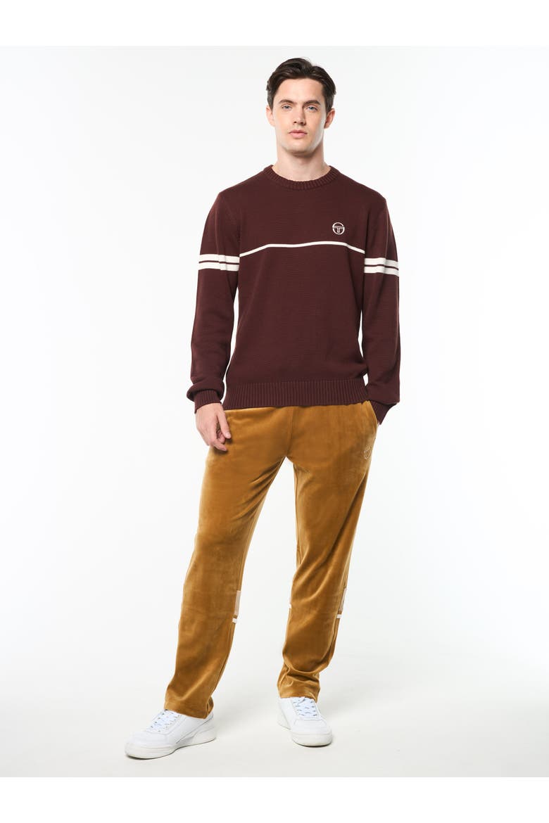Orion Knit Sweater, Alternate, color, BITTER CHOCOLATE/GARDENIA