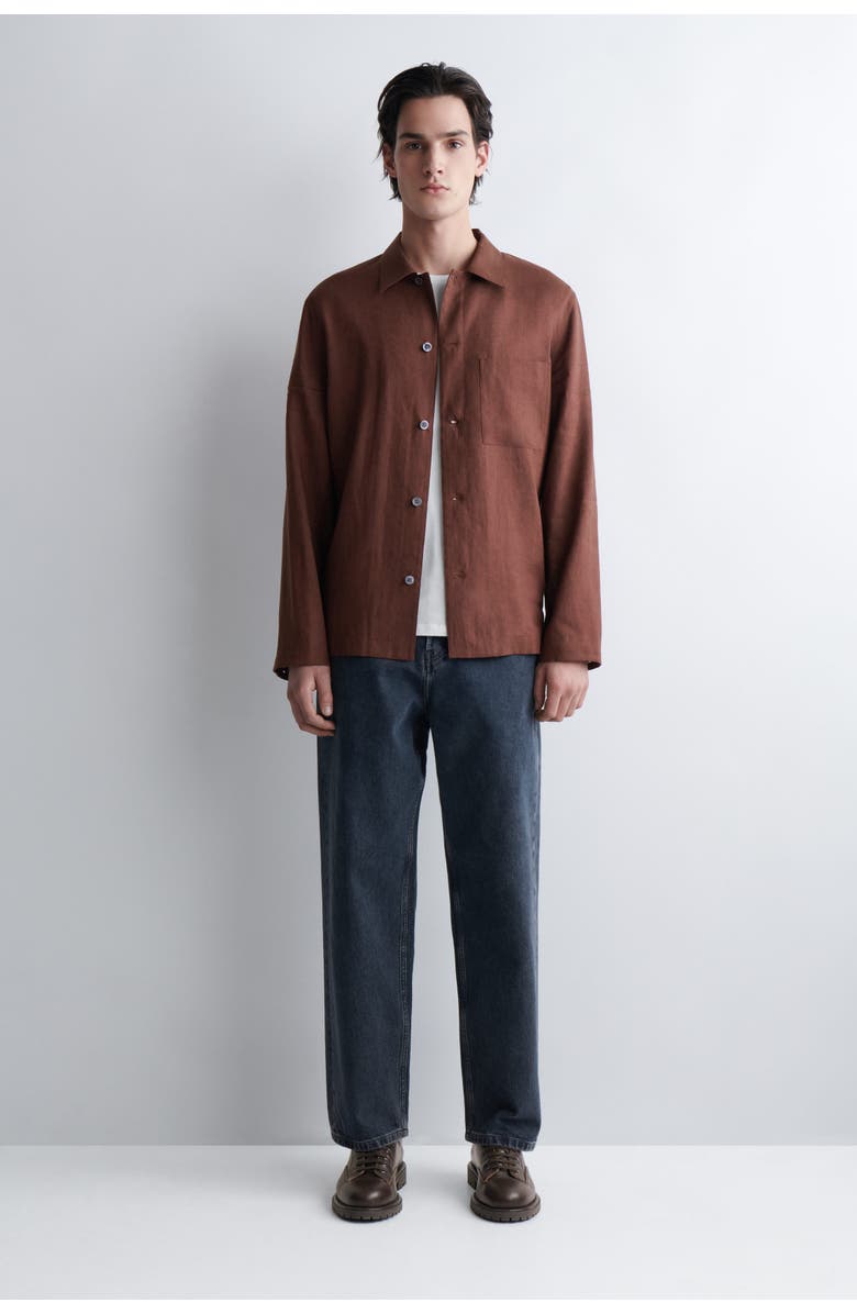 COS Linen Relaxed Shirt, Alternate, color,